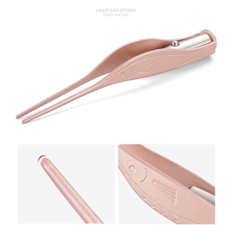 Hộp dụng cụ lấy ráy tai bằng Inox có đèn