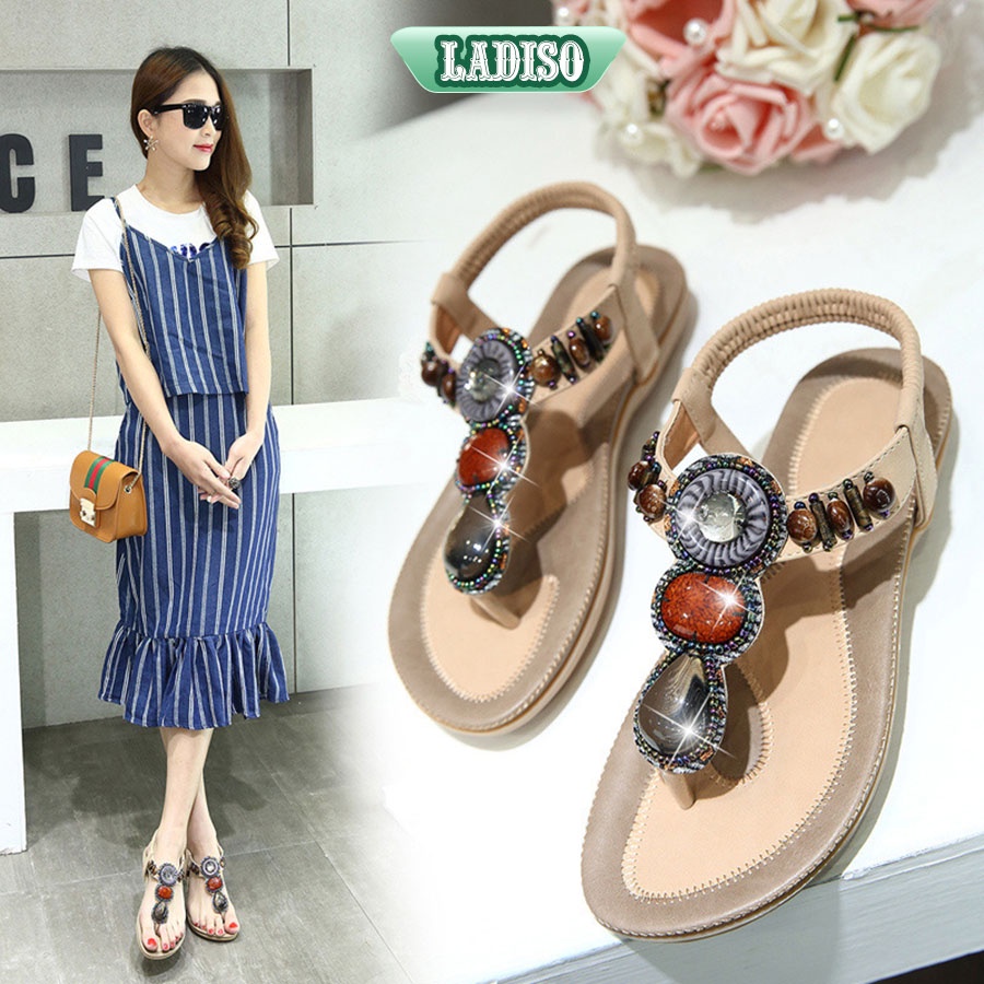 Sandal nữ giày nữ đẹp thiết kế trẻ trung năng động, kiểu dáng cao cấp LADISO 15LA