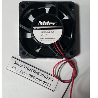 Quạt tản nhiệt Fan: 6Cm X 6Cm X 2.5Cm - Điện áp DC 12V