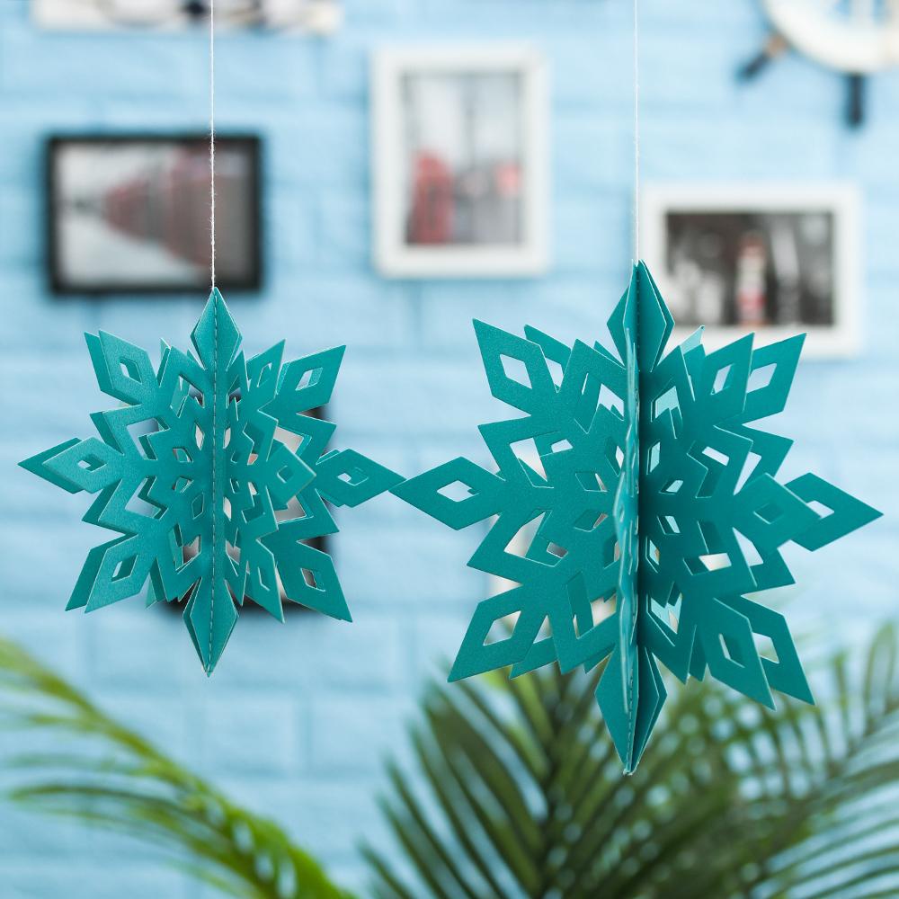 MUVAKO Set 6 Phụ Kiện Treo Trang Trí Cây Thông Noel Cửa Sổ