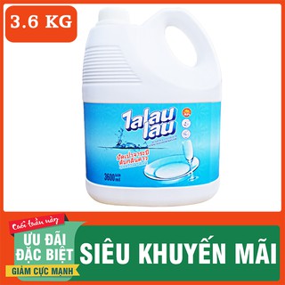 [HN - FREESHIP] Nước Rửa Chén Thái Lan Talaulau 3.6 lít Không Mùi Đánh Bay Dầu Mỡ (Can)