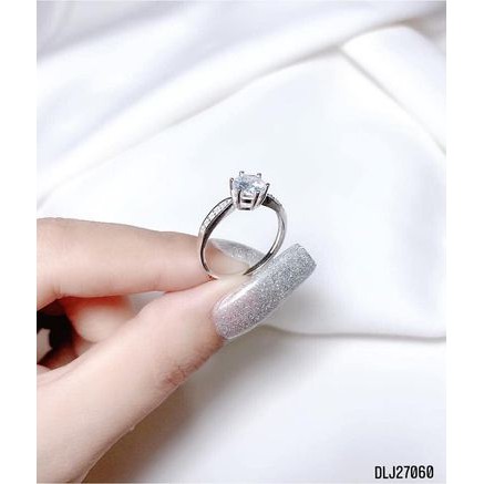 Nhẫn nữ bạc ta - nhẫn nữ gắn đá cao bibi silver hàng làm kĩ