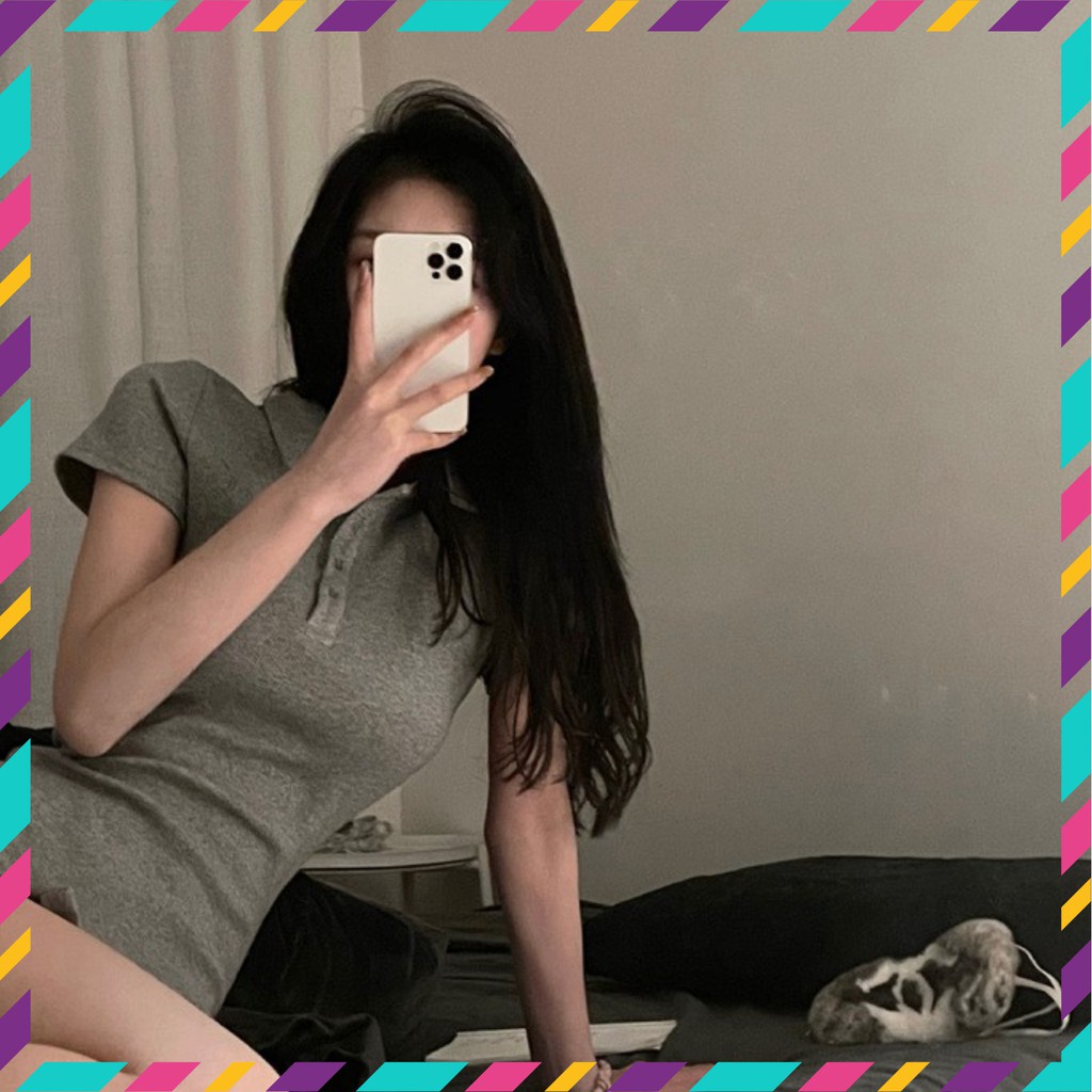 Đầm Polo body xẻ tà tay ngắn tôn dáng - 2021 | BigBuy360 - bigbuy360.vn