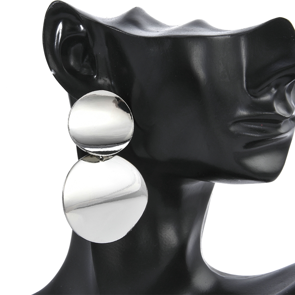 Bông tai thời trang 2 tầng ánh kim độc đáo cho nữ | BigBuy360 - bigbuy360.vn