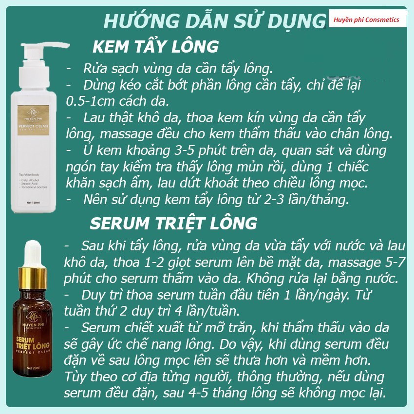 [Hàng Cao Cấp] - Combo Kem Tẩy Lông Huyền Phi Triệt Sạch Bất Chấp Các Loại Lông | BigBuy360 - bigbuy360.vn