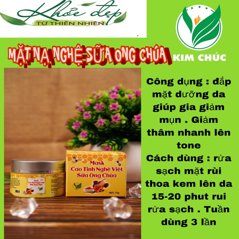 mặt nạ nghệ tươi cao cấp .