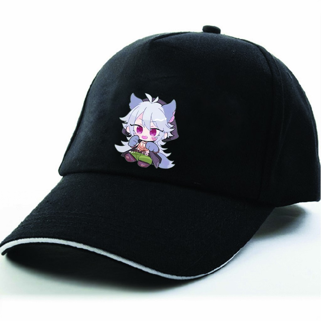 Mũ nón lưỡi trai hình Genshin Impact game anime chibi ver 2