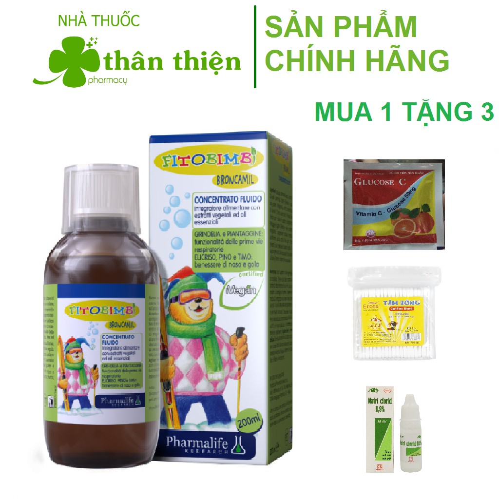 Fitobimbi Broncamil - Hỗ trợ giảm ho, ho có đờm, ho do nhiễm lạnh ở trẻ nhỏ