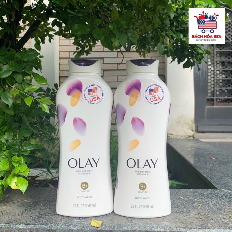 Sữa tắm chống lão hoá Olay Age Defying Mỹ 650ml