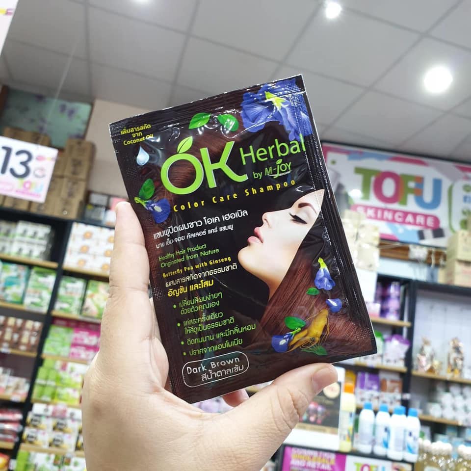 Gội nhuộm OK Herbal Thái Lan