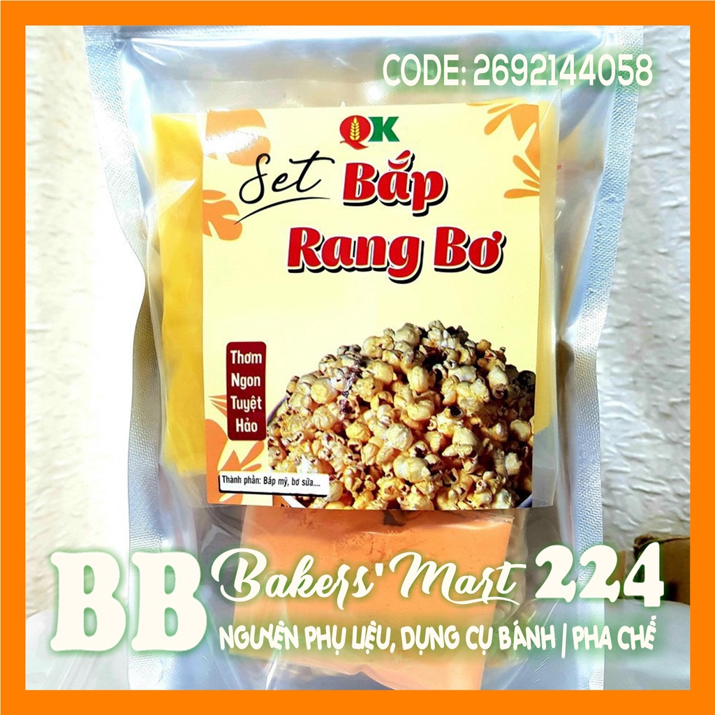 Set combo nguyên liệu BẮP RANG BƠ QK