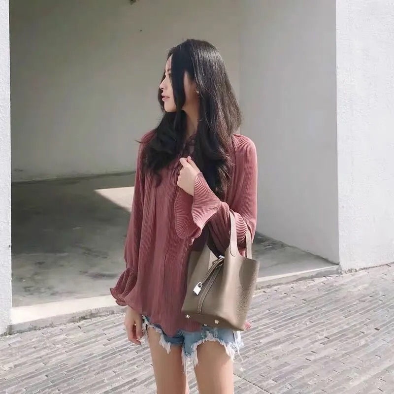 Túi Xách Da PU Mềm Mại Thiết Kế Đơn Giản Thời Trang Phong Cách Hàn Quốc