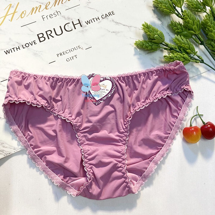 QLHug008 QUẦN LÓT THUN LẠNH VIỀN REN HÀNG VIỆT NAM