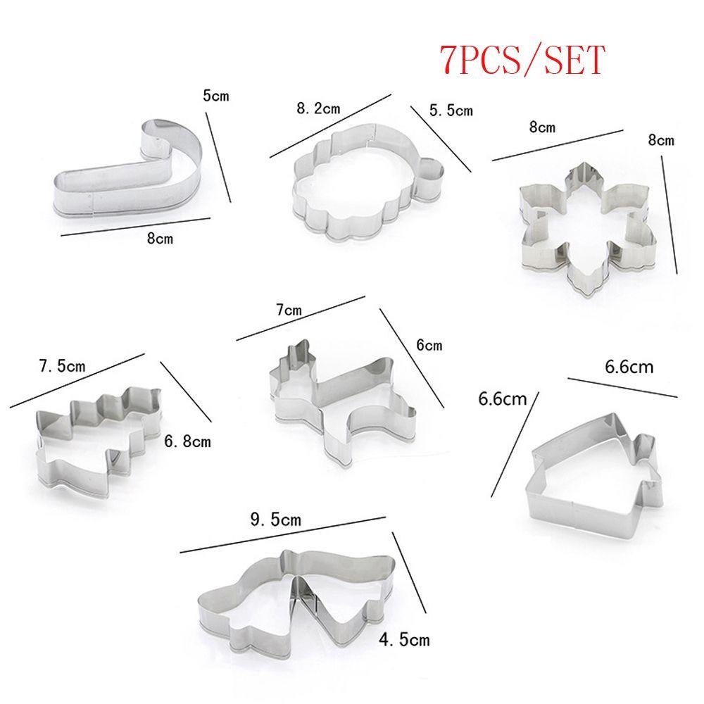 WTTLE 5 / 7 Khuôn Cắt Bánh Quy Hình Ông Già Nô En, Tuần Lộc, Bô