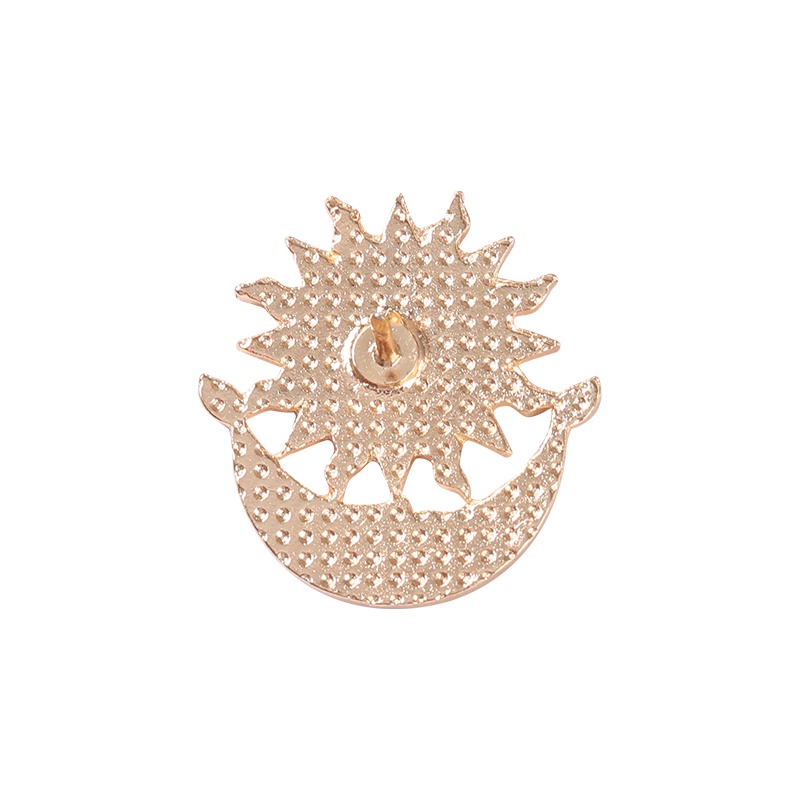 Trâm cài áo QIHE JEWELRY hình động vật mặt trăng ngộ nghĩnh độc đáo đẹp mắt