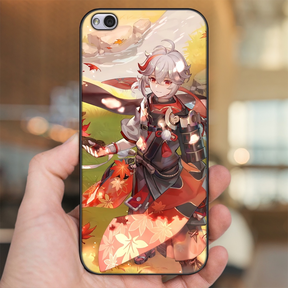 Ốp lưng Xiaomi Redmi 5A viền đen in hình Kazuha Genshin Impact