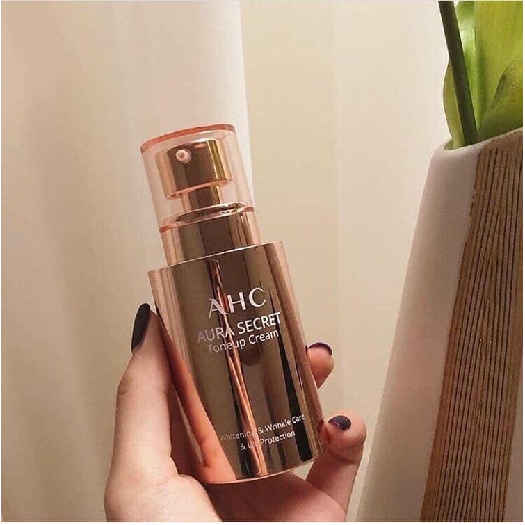 Kem Dưỡng Chống Nắng AHC 💖Freeship💖 Kem dưỡng trắng hồng nâng tông da AHC AURA SECRET TONE UP CREAM