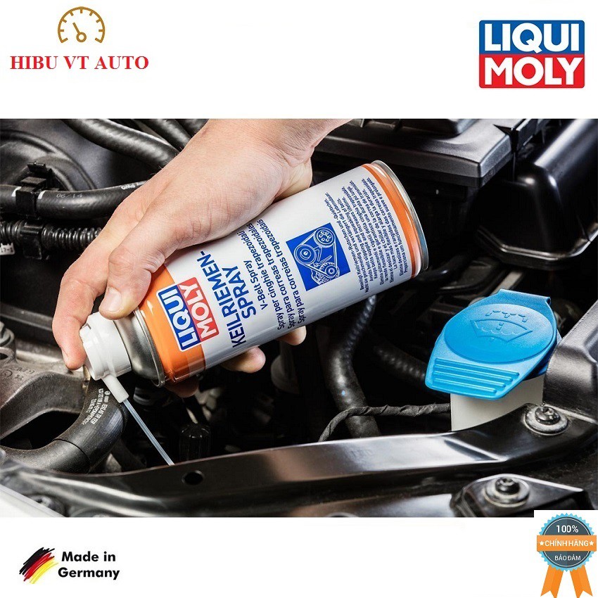 Chai Xịt Bảo Dưỡng Dây Curoa V-Belt Pray Liqui Moly 4085 .Loại bỏ tiếng rít, trơn trượt.