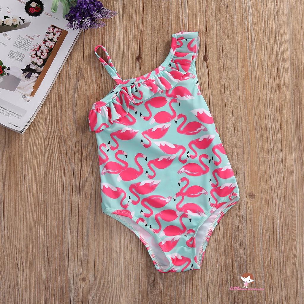 ❤XZQ-Toddler Kids Swimsuit One Piece Girls Swimsuit Girls Swimwear Beachwear Dress