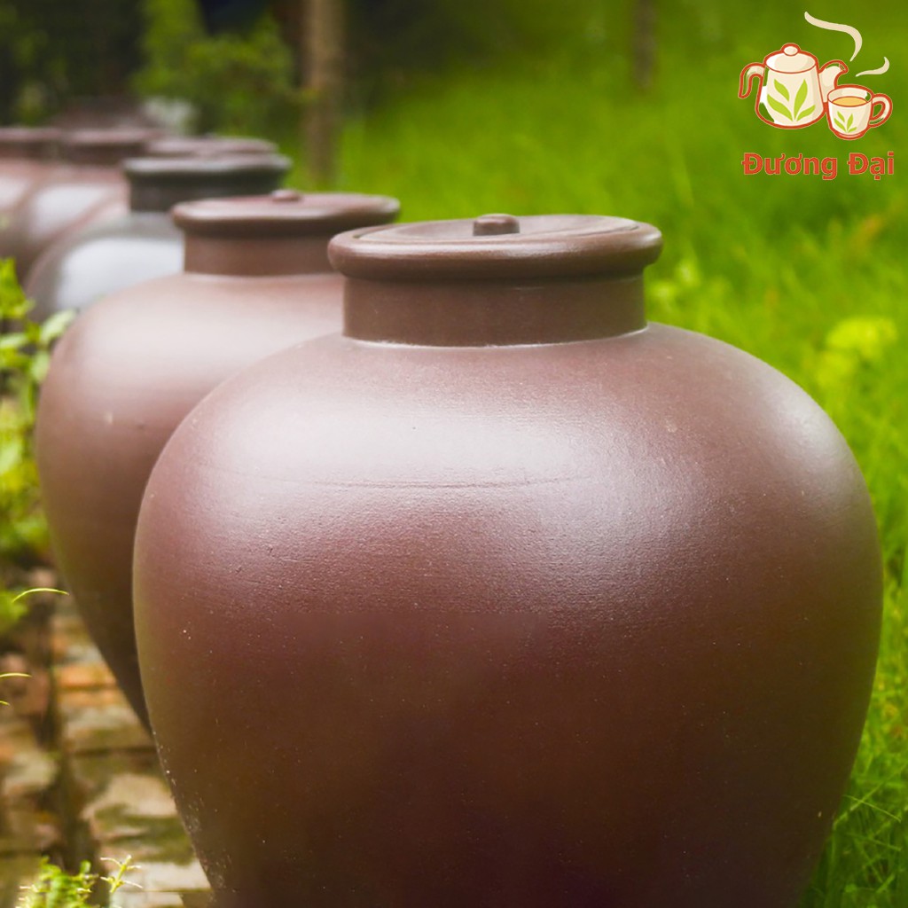 Chum Sành Đựng Nước, Hũ Ngâm Rươ.u Gốm Sứ Bát Tràng Đương Đại Mẫu Trơn Không Tráng Men