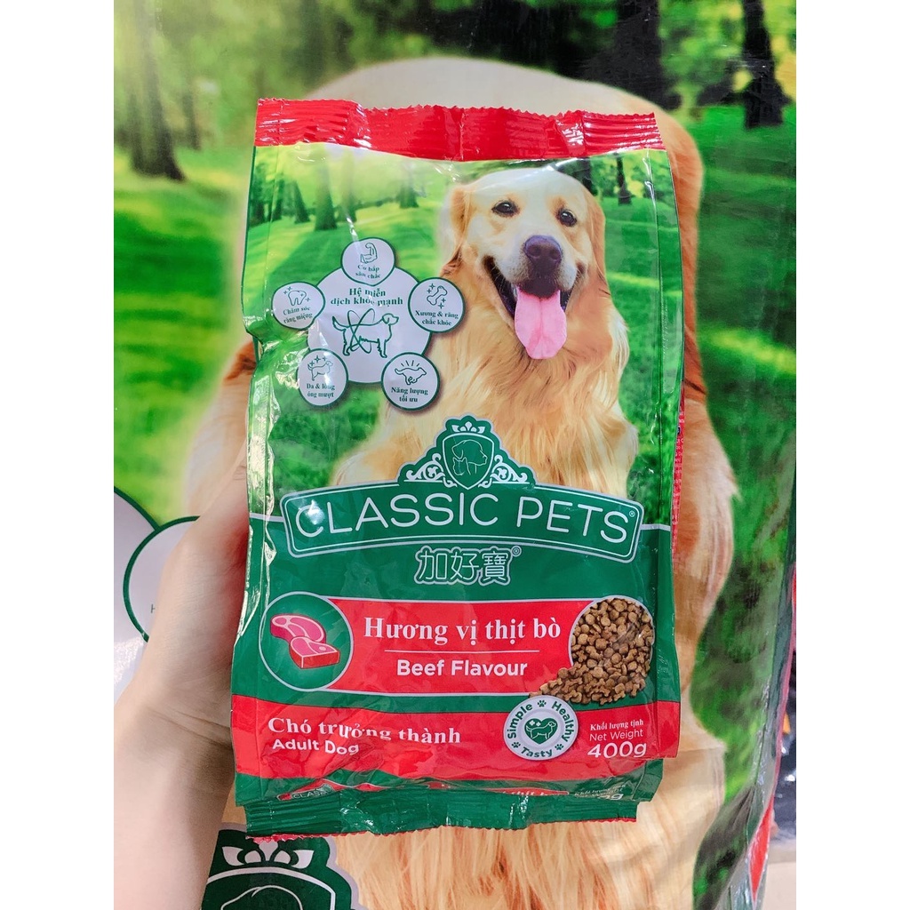 Thức ăn cho chó lớn Classic -  BAO 20KG 50 gói 400g và không chia gói