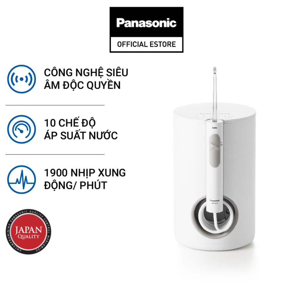 [Mã COSPAN9 giảm 10% đơn 600K] Máy Tăm Nước Cầm Tay Panasonic Công Nghệ Siêu Âm EW1611W451