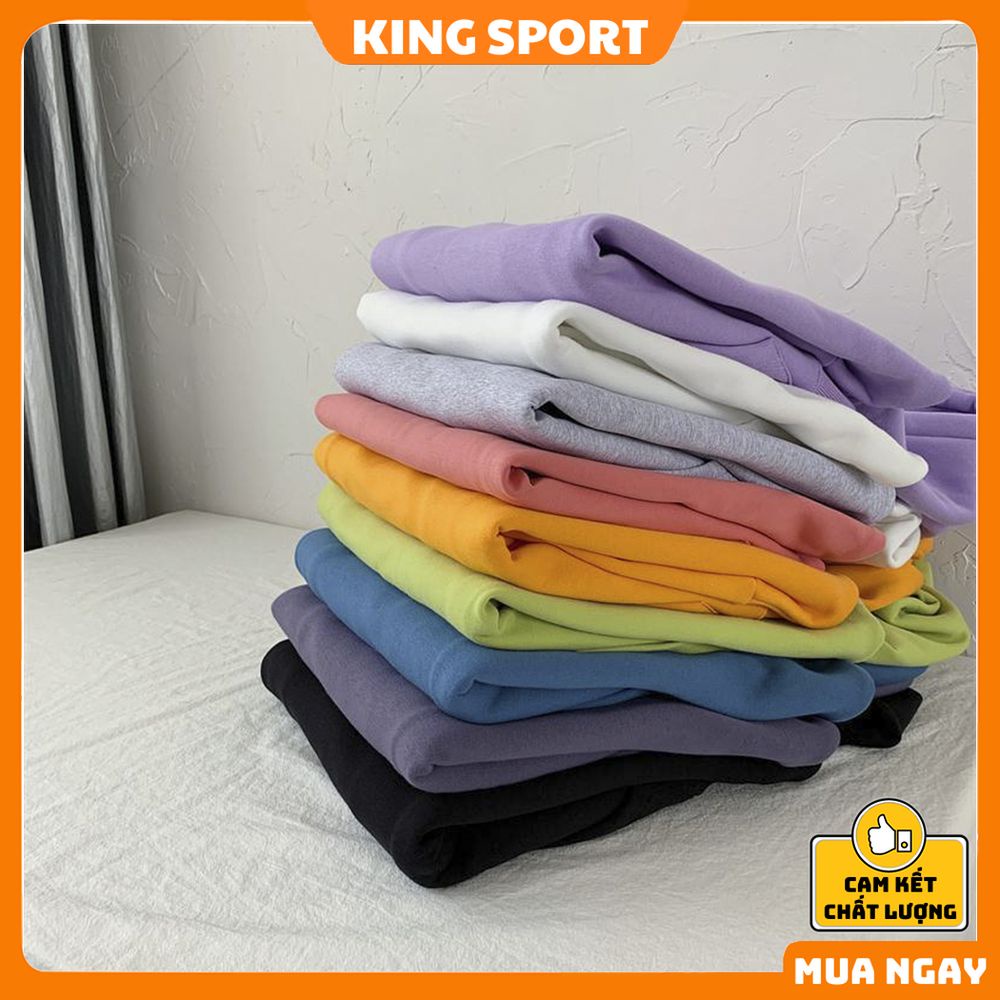 Áo nỉ hoodie nam nữ form rộng chất liệu nỉ bông ấm áp chính hãng KING SPORT Áo khoác nỉ hoodie hàn quốc kiểu dáng unisex