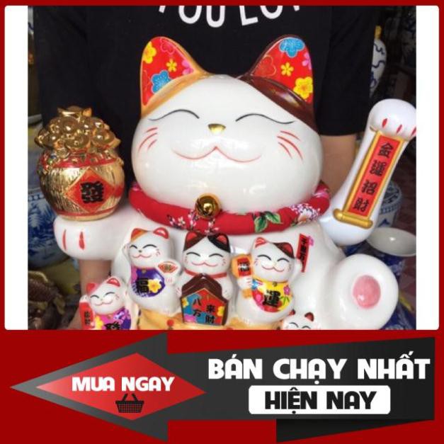 [SP BÁN CHẠY] Mèo thần tài Như Ý Cát Tường - Thiên Kim Vạn Lượng có 3 cỡ