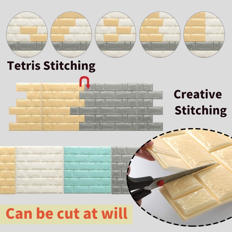 Thanh lý xốp dán tường 3d hoa văn 3mm mẫu mới nhất khổ 35x30cm | BigBuy360 - bigbuy360.vn