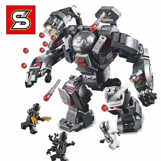 XẢ HẾT HÀNG - Lắp ráp kiểu Lego superhero mô hình giáp war machine buster