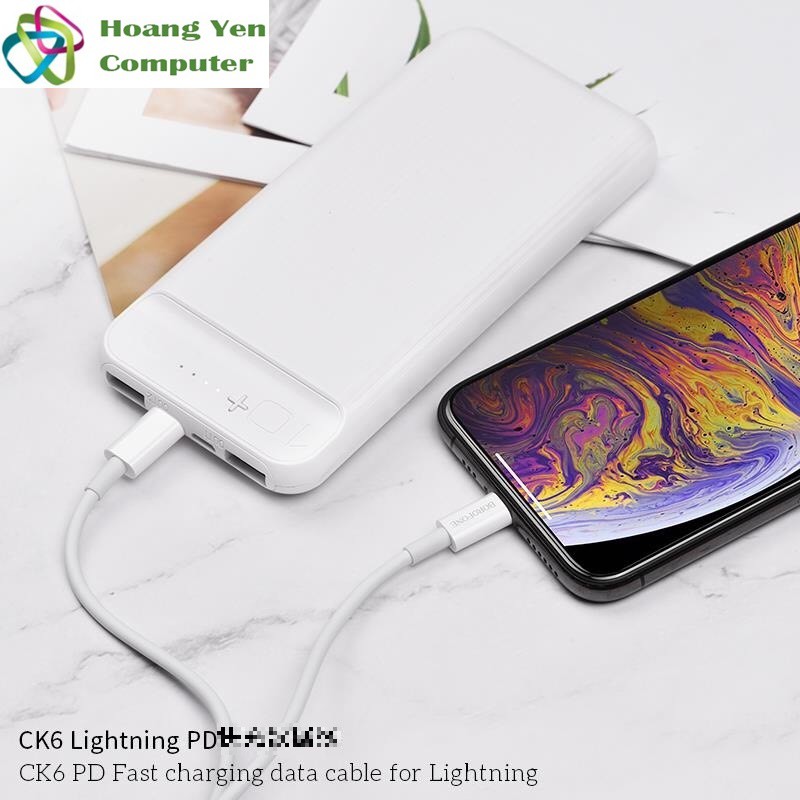 Cáp Sạc Nhanh Borofone CK6 Cho IPhone TYPE C ra LIGHTNING Chuẩn Power Delivery Hổ Trợ Sạc Nhanh 18W Dài 1M - BH 12 Tháng