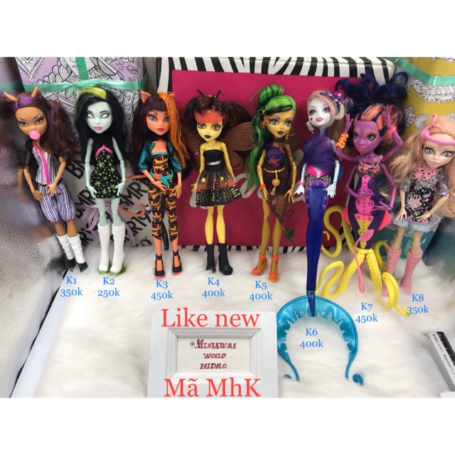 Búp bê MH chính hãng, full đồ. Búp bê monster high. Mã MhK