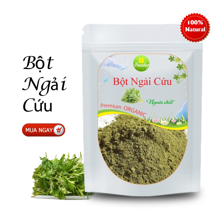 Bột ngải cứu nguyên chất 100g - thanh nhiệt giải độc, làm đẹp da