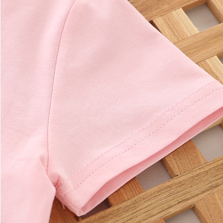 Áo Thun 100% Cotton Tay Ngắn In Hình Thỏ Đính Sequin Nhiều Màu Sắc Thời Trang Cho Bé Gái 2022