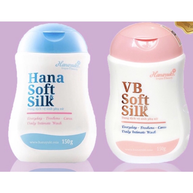 [Ship hoả tốc hcm] Dung dịch vệ sinh phụ nữ Hana Soft &amp; Silk DUNG DỊCH VỆ SINH HANAYUKI