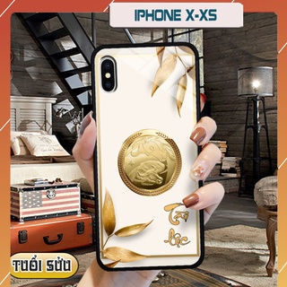Ốp lưng kính 3D 12 con giáp - iphone x, xs