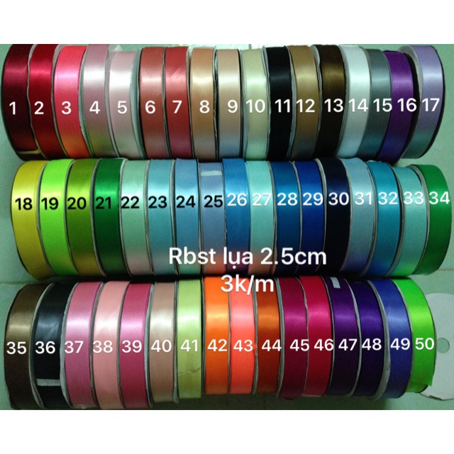 Ruybang satin 2.5cm