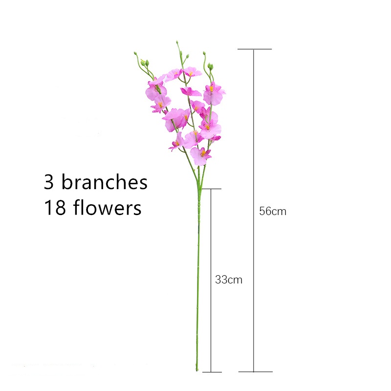 Bó Hoa Lan Nhân Tạo Trang Trí Nội Thất hoa giả trang trí nhà để bàn chụp ảnh hoa gia lãng