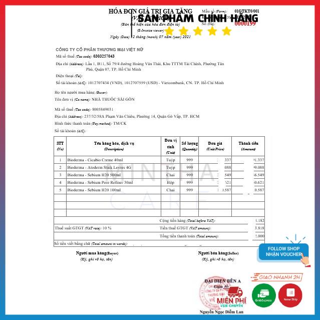 Nước Tẩy Trang Bioderma Créaline H2O 500ml ⚡ FREESHIP ⚡Bản Mới Nhất Biodema | BigBuy360 - bigbuy360.vn