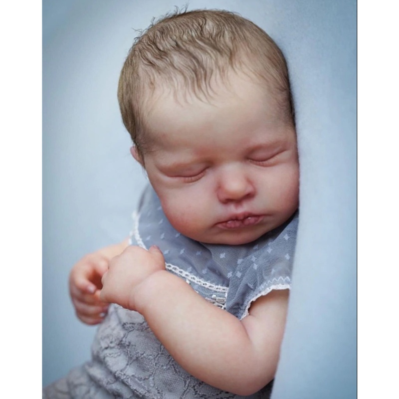 Bộ Búp Bê Em Bé Đang Ngủ Bằng Vinyl Mềm Mại Kích Thước 20 Inch Không Chưa Hoàn Thành