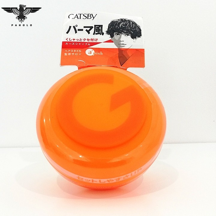 ✅ Sáp Vuốt Tóc Nam Gatsby Moving Rubber Loose Shuffle 80g ⚡ Medium Hold ⚡ Medium Shine ⚡Màu Cam