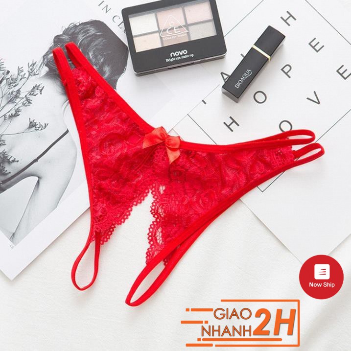 [ Mã FADI5K245 giảm 5K đơn bất kỳ] Quần lọt khe ren sexy chip nữ xẻ đáy không đũng gợi cảm 2184