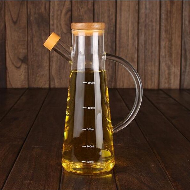 GETNOIVAS Bình Thủy Tinh Đựng Dầu Ô Liu 500Ml