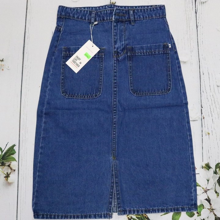 Chân váy jean sẻ dài 4030 | BigBuy360 - bigbuy360.vn