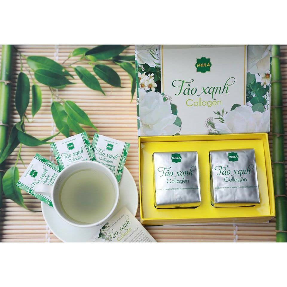 Tảo Xanh Collagen Hera (hộp 30 gói) | Thế Giới Skin Care