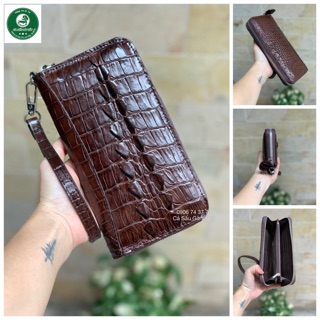 VÍ  1 KHUÔN DA CÁ SẤU THẬT SIZE 1020 CÁ SẤU GÒ VẤP