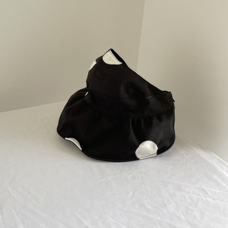 Mũ Rộng Vành Chống Nắng Họa Tiết Chấm Bi Xinh Xắn Phong Cách Hàn Quốc Cho Bé