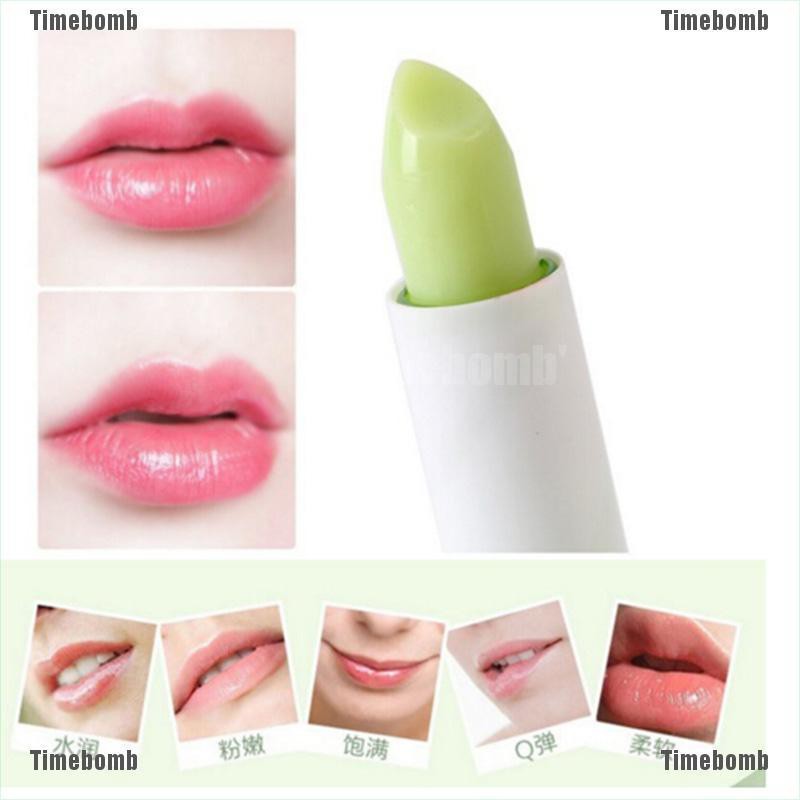 Son Dưỡng Môi Chiết Xuất Lô Hội Tự Nhiên Chống Thấm Nước Thay Đổi Màu Sắc Độc Đáo