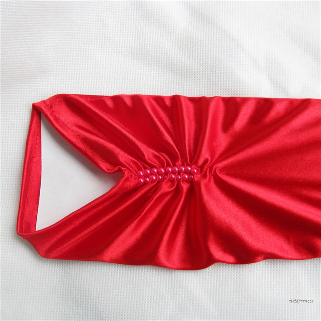 1 Đôi Găng Tay Satin Dài Đeo Cổ Tay Cho Nữ Khi Nhảy Sang Trọng