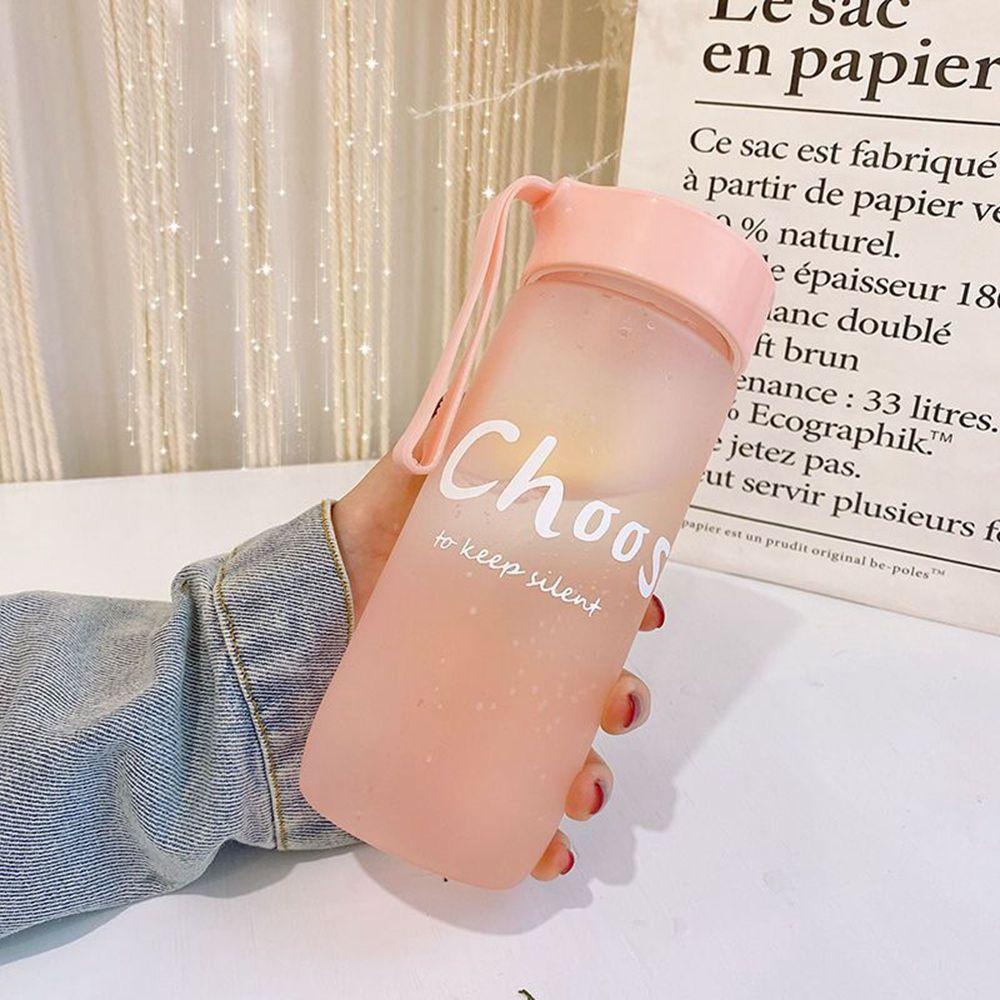 Cốc Uống Nước Bằng Silicon PP Cấp Thực Phẩm Trong Suốt Có Nắp Đậy Đơn Giản
